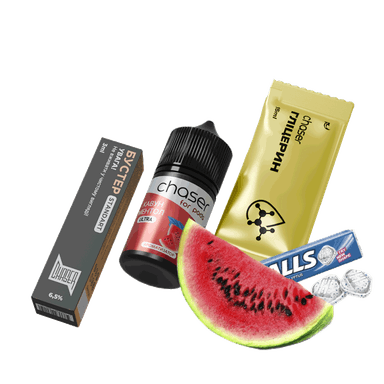 Набір для самозамішування Chaser Watermelon Menthol Ultra (Кавун Ментол, 65 мг, 30 мл)