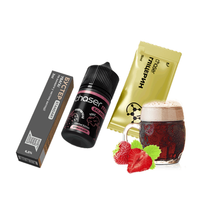 Набір для самозамішування Chaser Mix Strawberry Kvas Ultra (Полуниця Квас, 65 мг, 30 мл)