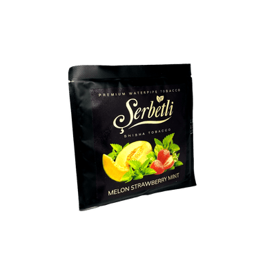 Тютюн Serbetli Melon Strawberry Mint (Диня Полуниця М'ята, 100 г)