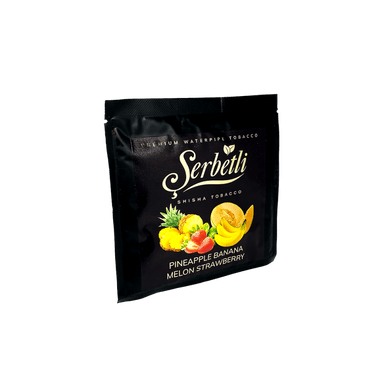 Тютюн Serbetli Pineapple Banana Melon Strawberry (Ананас Банан Диня Полуниця, 100 г)