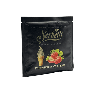 Тютюн Serbetli Strawberry Ice Cream (Полуничне Морозиво, 100 г)