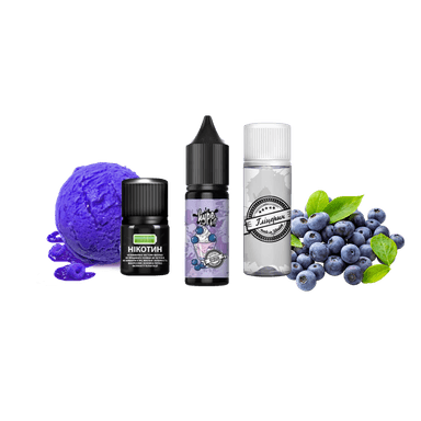 Набір для самозамішування Hype Kit Blueberry Ice Cream (Морозиво чорничне, 50 мг, 15 мл)