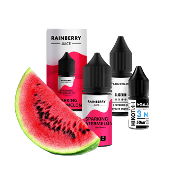 Набір для самозамішування Flavorlab Rainberry Juice Sparking Watermelon (Кавунова содова, 65 мг, 30 мл)