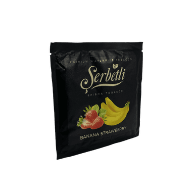 Тютюн Serbetli Banana Strawberry (Банан Полуниця, 100 г)