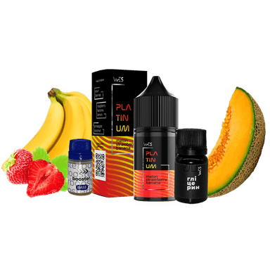 Набір для самозамішування WES Platinum Melon Strawberry Banana (Диня Полуниця Банан, 50 мг, 30 мл)
