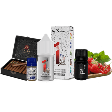Набір для самозамішування WES Silver Tobacco&Berries (Тютюн Ягоди, 50 мг, 30 мл)