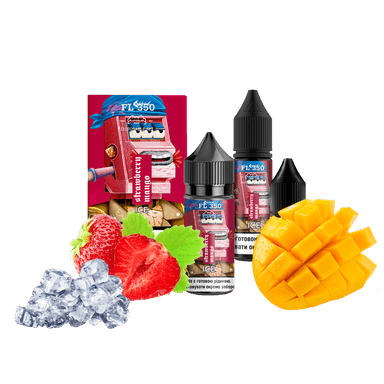 Набір для самозамішування Flavorlab FL350 Ice Strawberry mango (Полуниця манго Лід, 50 мг, 30 мл)