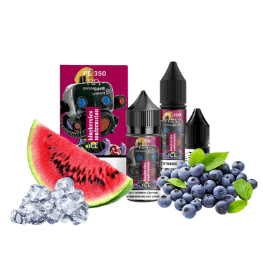 Набір для самозамішування Flavorlab FL350 Ice Blueberry watermelon (Чорниця Кавун Лід, 50 мг, 30 мл)