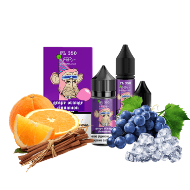 Набір для самозамішування Flavorlab FL350 Ice Grape orange cinnamon (Виноград апельсин кориця лід, 50 мг, 30 мл)