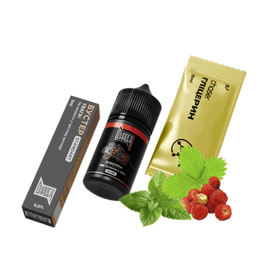 Набір для самозамішування Chaser Black Wild Strawberry Mint Ultra (Суниця М'ята, 65 мг, 30 мл)