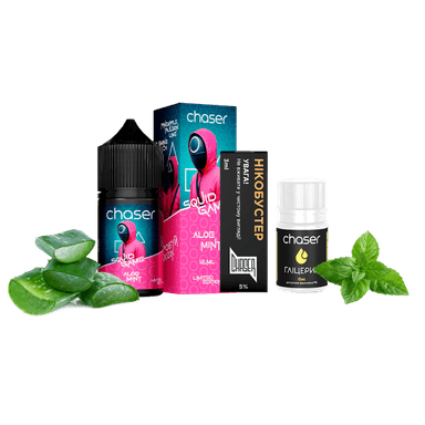 Набір для самозамішування Chaser Trends Aloe Mint (Алое М'ята, 50 мг, 30 мл)