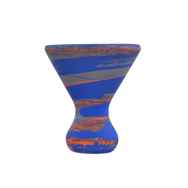 Глиняна чаша Trumpet Bell Синьо-жовтогаряча
