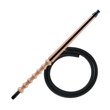 Мундштук для кальяну з дерева Karma Hookah Line Black + шланг Soft Touch (Чорний)