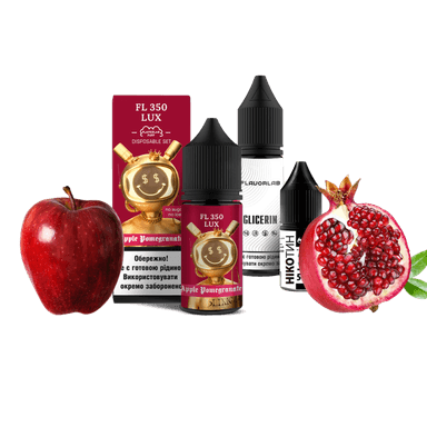 Набір для самозамішування Flavorlab FL350 LUX Apple Pomegranate (Яблуко Гранат, 50 мг, 30 мл)