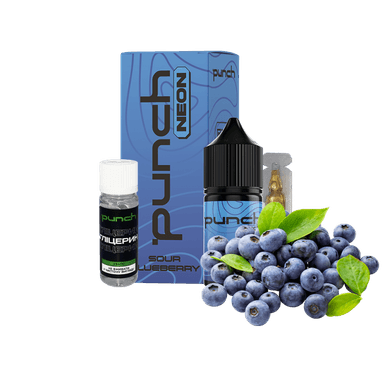 Набір для самозамішування Punch Neon Sour Blueberry (Кисла Чорниця, 50 мг, 30 мл)