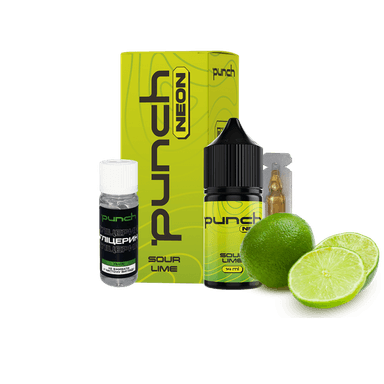 Набір для самозамішування Punch Neon Sour Lime (Кислий Лайм, 50 мг, 30 мл)