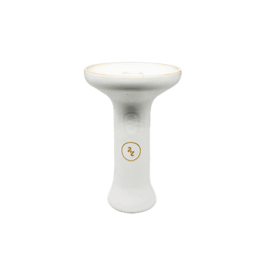 Глиняна ��аша 2x2Hookah Medium White Glass (Білий)