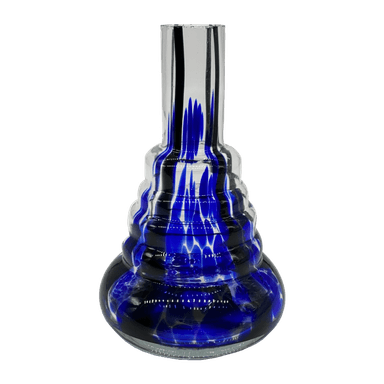 Колба для кальяну Amy Mini Blue (Синій із розводами, без кріплення)