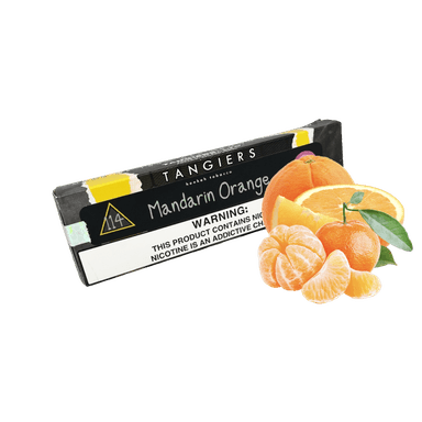 Тютюн Tangiers №114 Noir Mandarin Orange (Мандарин Апельсин, 100 г) Чорна упаковка