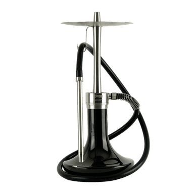 Кальян Oduman Infinity Black Glass Silver Body (Металік, повний комплект)