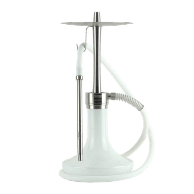 Кальян Oduman Infinity White Glass Silver Body (Металік, повний комплект)