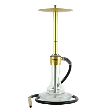 Кальян Oduman Nova Clear Glass Gold Body (Золотистий, повний комплект)