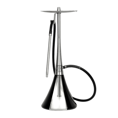 Кальян Oduman Orion Black Glass Silver Body (Металік, повний комплект)