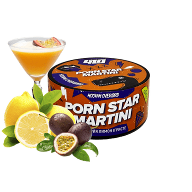 Тютюн 420 x Hookah Overlord Porn star martini (Маракуйя Лимон Ігристе, 100 г)