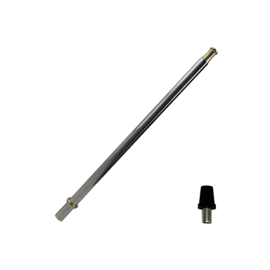 Мундштук для кальяну з нержавіючої сталі Stick Silver/Gold з конектором (Золотистий металік)