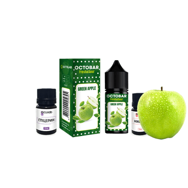 Набір для самозамішування Octobar Fresh & Sour HARD Green Apple (Зелене Яблуко, 65 мг, 30 мл)