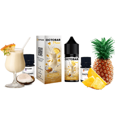 Набір для самозамішування Octobar Prime HARD Pina Colada (Піна Колада, 65 мг, 30 мл)