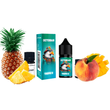 Набір для самозамішування Octobar NFT Tropic Q (Ананас Манго Персик, 50 мг, 10 мл)