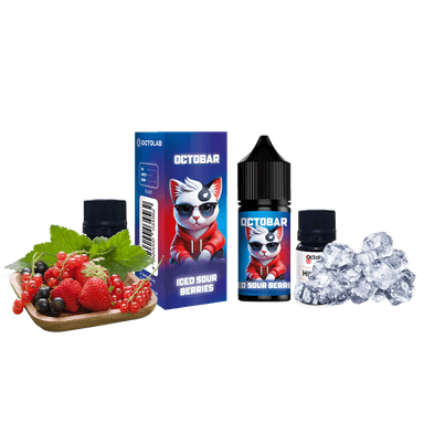 Набір для самозамішування Octobar NFT HARD Iced Sour Berries (Кислі Ягоди Лід, 65 мг, 30 мл)