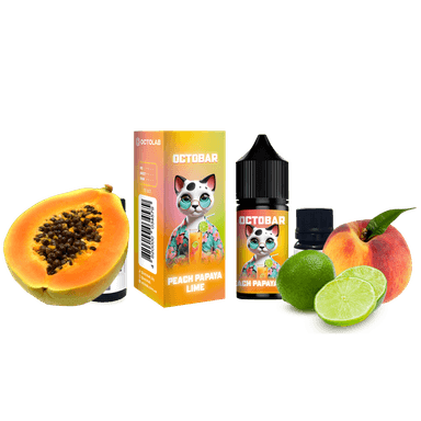 Набір для самозамішування Octobar NFT HARD Peach Papaya Lime (Персик Папайя Лайм, 65 мг, 30 мл)