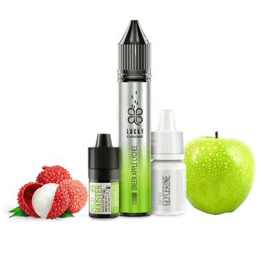 Набір для самозамішування Lucky Chrome Green Apple Lychee (Зелене Яблуко Лічі, 65 мг, 30 мл)