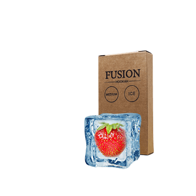 Тютюн Fusion Medium Ice Strawberry (Полуниця Лід, 100 г)