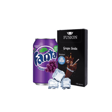Тютюн Fusion Medium Ice Grape Soda (Айс Грейп Сода, 100 г)