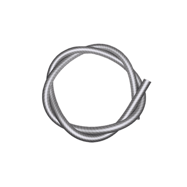 Силіконовий шланг для кальяну Carbon Silver (Металевий)