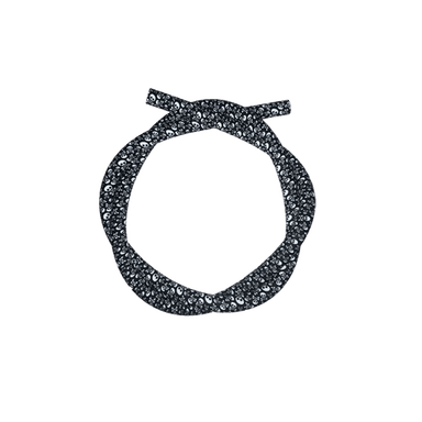 Силіконовий шланг для кальяну Skull Black (Чорний)
