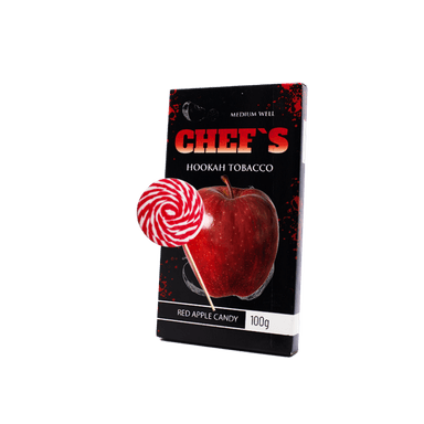 Тютюн Chefs Red apple candy (Яблучні Цукерки, 100 г)