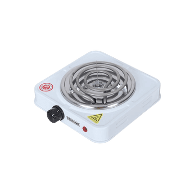 Електроплита, електропіч для вугілля 1000W White (1 конфорка)