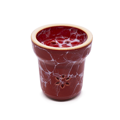 Глиняна чаша Solaris Eva Red White (Біла глазур)