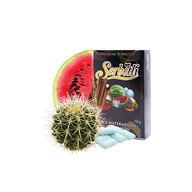 Тютюн Serbetli Ice Watermelon Cinnamon Bubble Cactus (Кавун Кориця Жуйка Кактус Лід, 50 г)