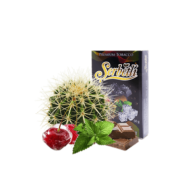Тютюн Serbetli Dark Sweet Ice Cactus Mint (Шоколад Вишня Лід Кактус М'ята, 50 г)