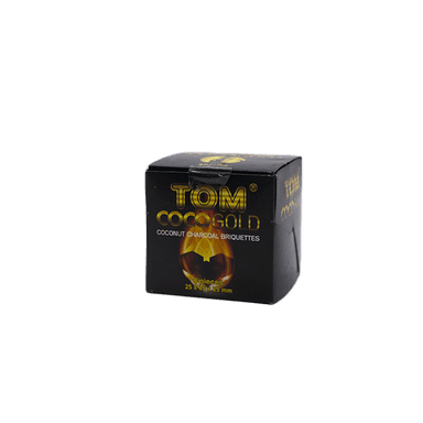 Кокосове вугілля для кальяну Tom Cococha Gold (0,11 кг, 8 шт, р25, без коробки)