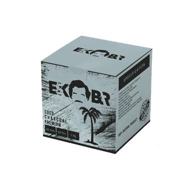 Кокосове вугілля для кальяну Eskobar (1 кг, 64 шт, р26)