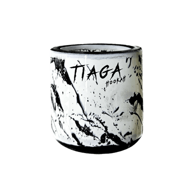 Глиняна чаша Tiaga Hookah White hurricane (Білий, Чорний)