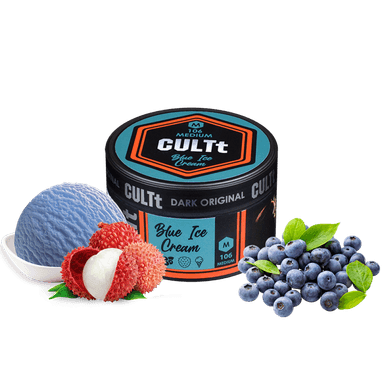 Тютюн CULTt Medium M106 Blue Ice Cream (Чорниця Лічі Морозиво, 100 г)