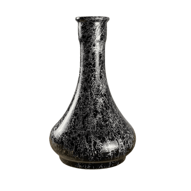Колба для кальяну Drop Silver Splash (Чорний, сріблясті розводи)