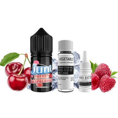 Набір для самозамішування Juni Silver Ice Cherry Raspberry (Вишня Малина Лід, 50 мг, 30 мл)